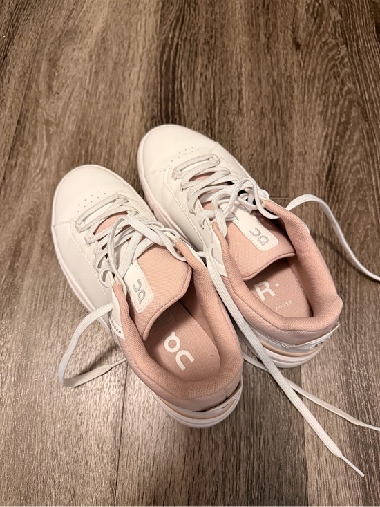 On Running Shoes - On Running Women's Sneakers in White and Blush